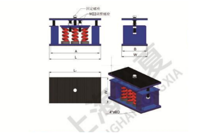 ZTF-6-3600型可調(diào)式阻尼彈簧減震器